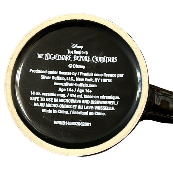 Disney Nightmare Before Christmas Jack Skellington Moon Phases Mug Black Ceramic - Picture 6 of 9